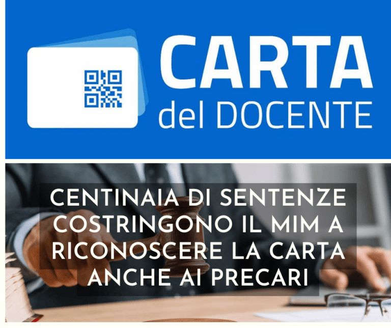 Carta Del Docente Ai Precari, Va Richiesta Prima Che Vada In Prescrizione