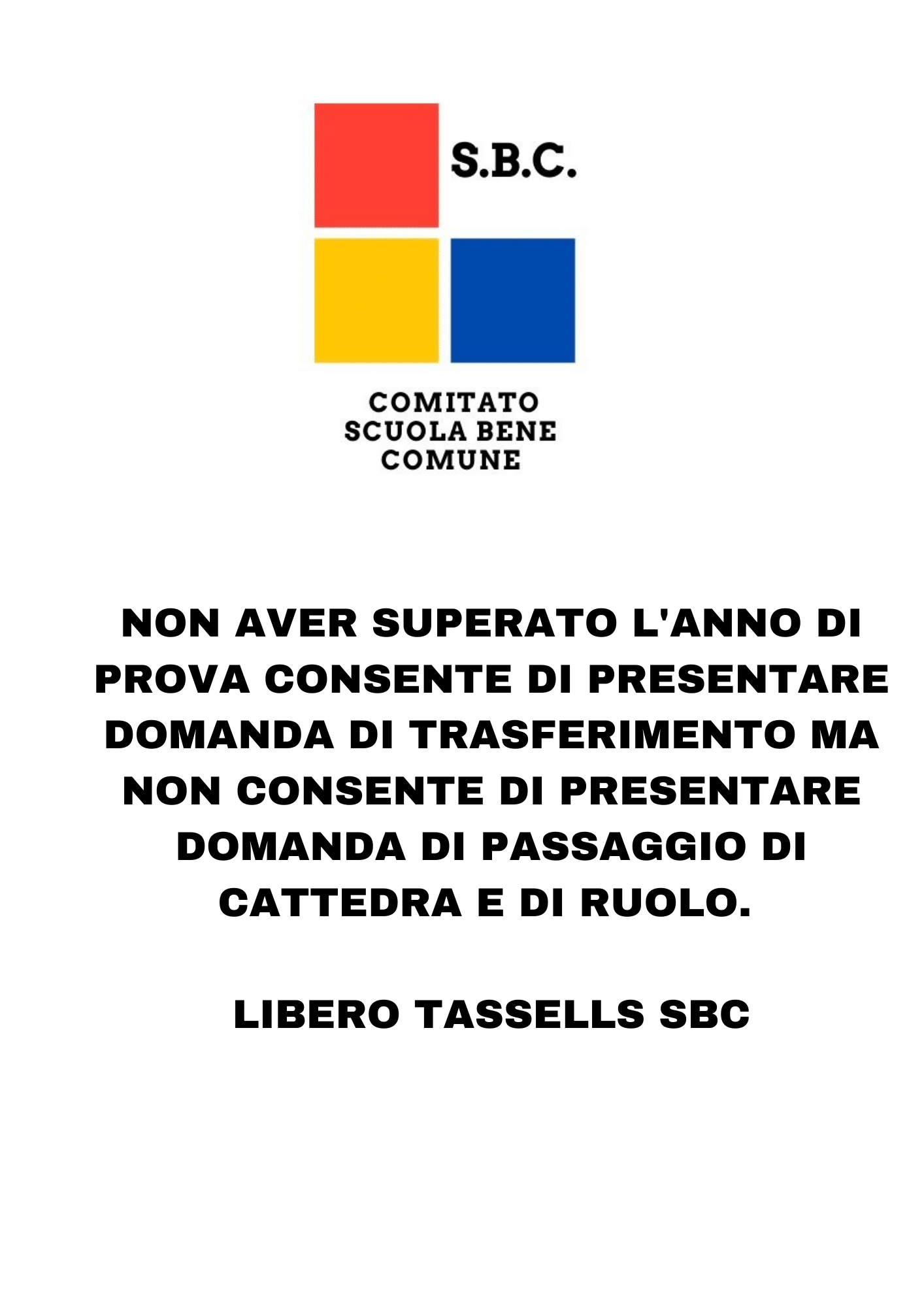 Il Mancato Superamento Dellanno Di Prova Penalizza Il Trasferimento