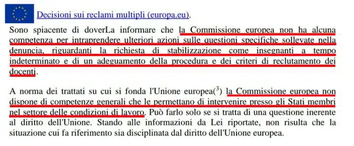 Comunicato congiunto Gruppi docenti precari sulle reali responsabilità dell'UE sul precariato