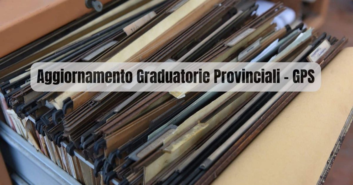 Aggiornamento Graduatorie Provinciali 2024