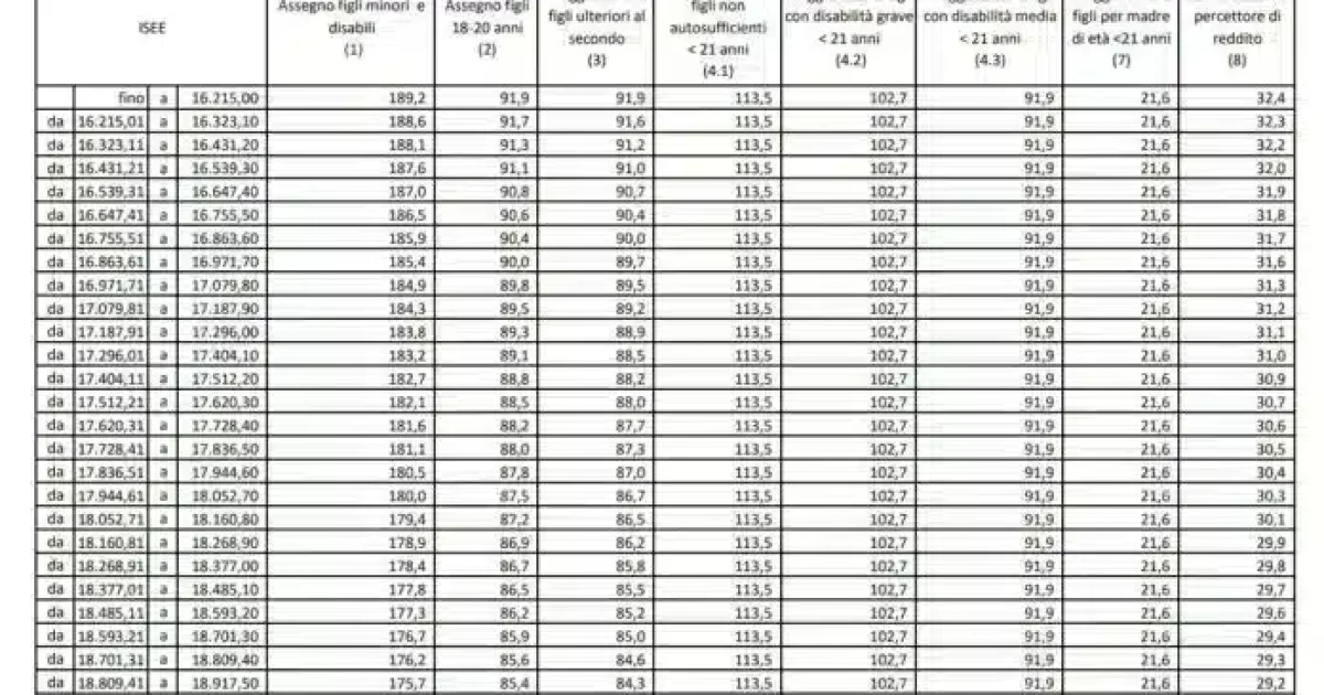 Assegno Unico Universale 2024, le novità e le tabelle con i nuovi importi