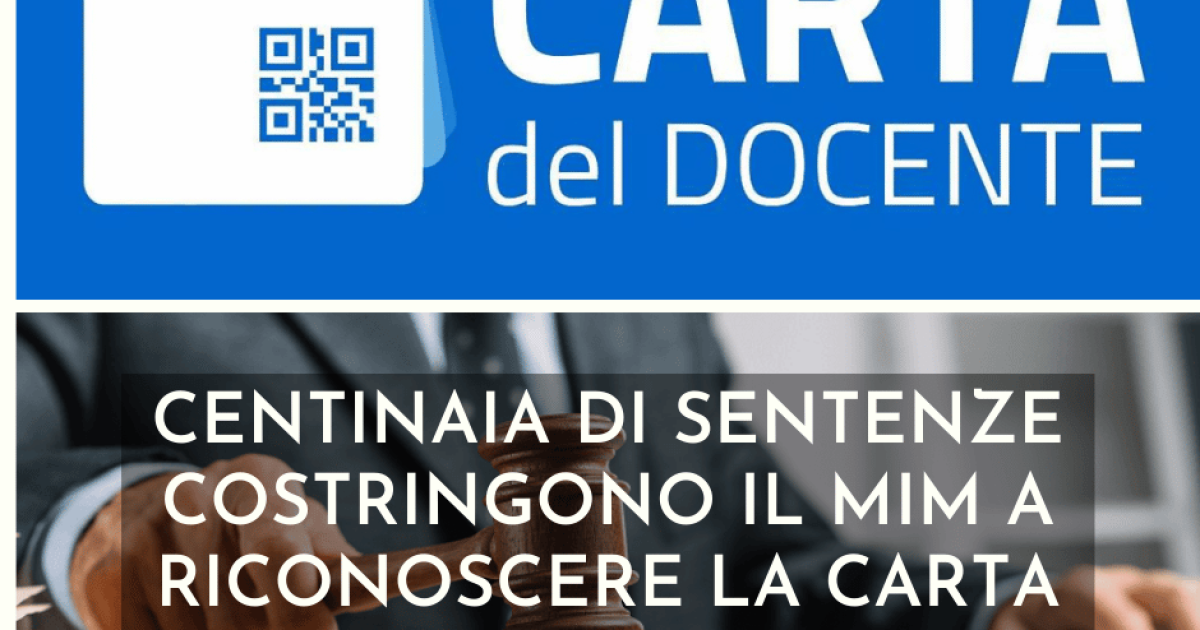 Carta Docente -Dopo la vittoria in Corte di Giustizia Europea gli avvocati Rinaldi, Zampieri, Miceli e Ganci conquistano tutti i tribunali italiani