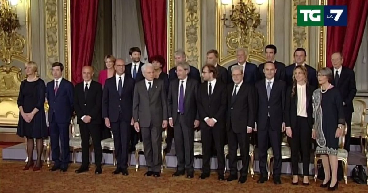 il governo Gentiloni giura nelle mani di Mattarella