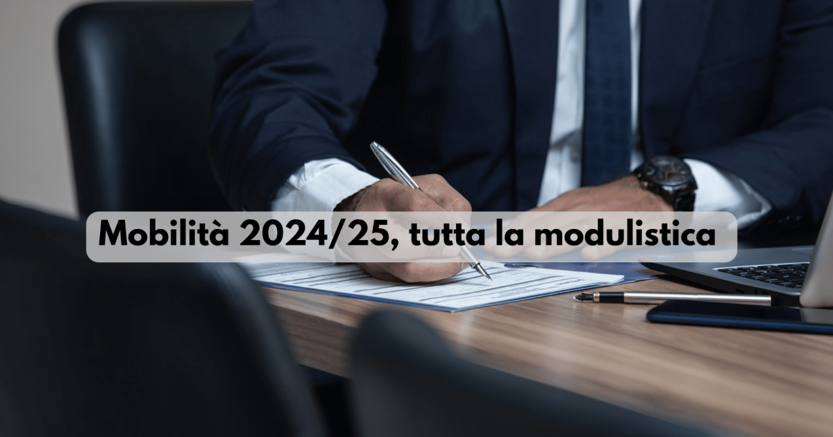 Mobilità 2024/25, tutta la modulistica