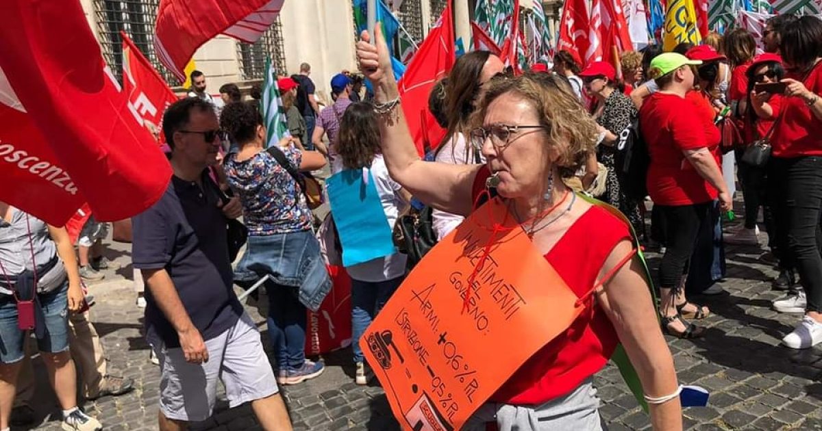 Foto dei manifestanti